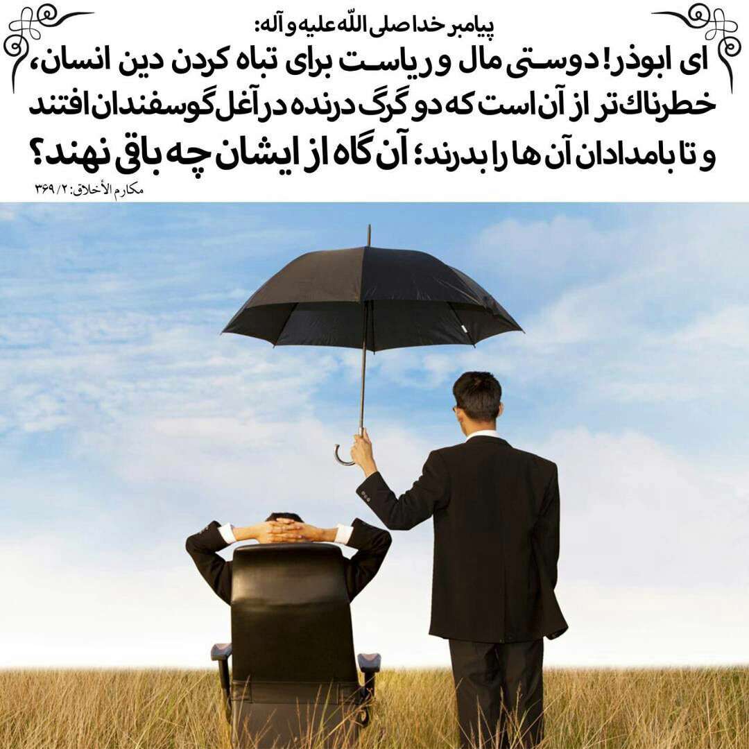 دوستی مال و ریاست